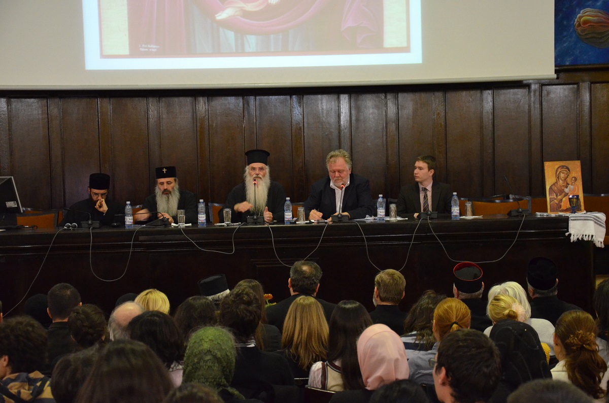 Sală arhiplină, la conferința ASCOR susținută de IPS Nicolae, Mitropolit de Mesogias şi Lavreotiki Sală arhiplină, la conferința ASCOR susținută de IPS Nicolae, Mitropolit de Mesogias şi Lavreotiki