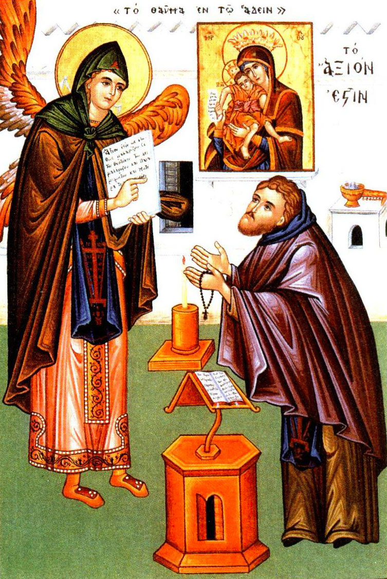 Cuviosul Gavriil, cel care l-a găzduit în chilia sa pe Arhanghelul Gavriil Cuviosul Gavriil, cel care l-a găzduit în chilia sa pe Arhanghelul Gavriil