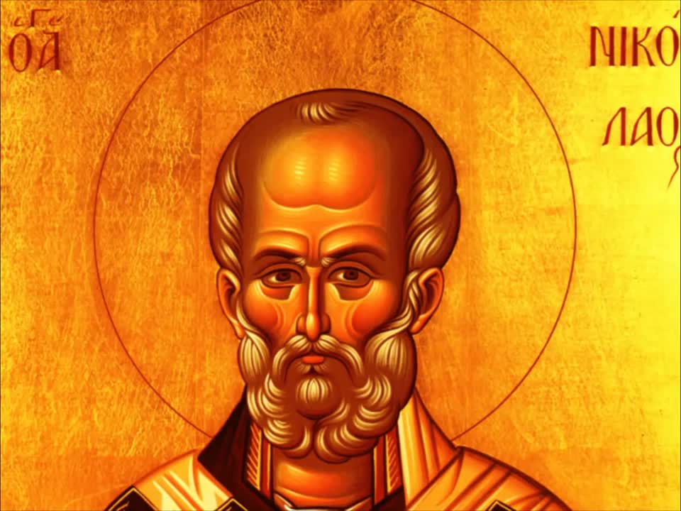 Troparul Sfântului Ierarh Nicolae, Arhiepiscopul de Mira Lichiei (în limba greacă) Troparul Sfântului Ierarh Nicolae, Arhiepiscopul de Mira Lichiei (în limba greacă)