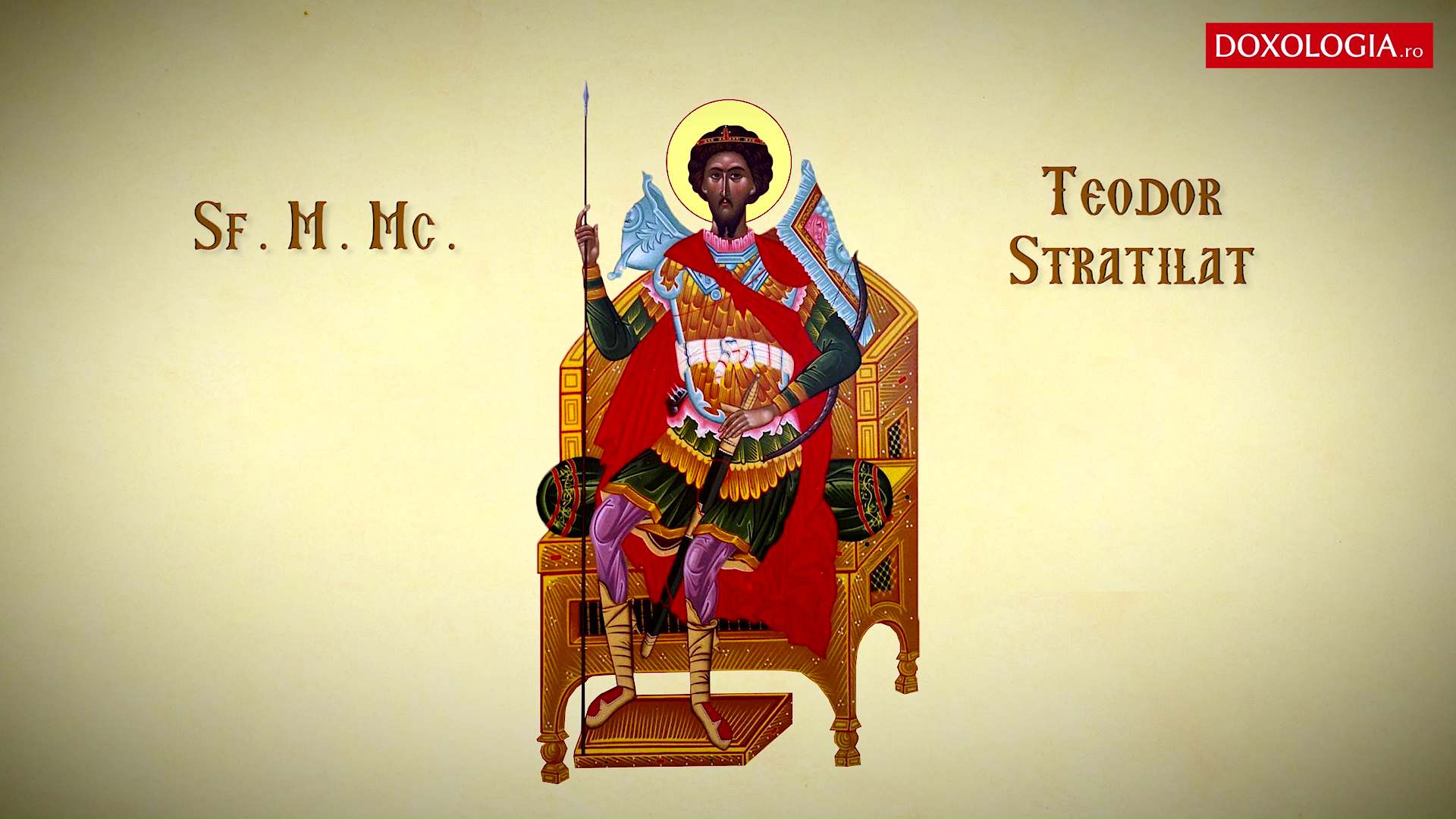 Troparul Sfântului Mare Mucenic Teodor Stratilat Troparul Sfântului Mare Mucenic Teodor Stratilat