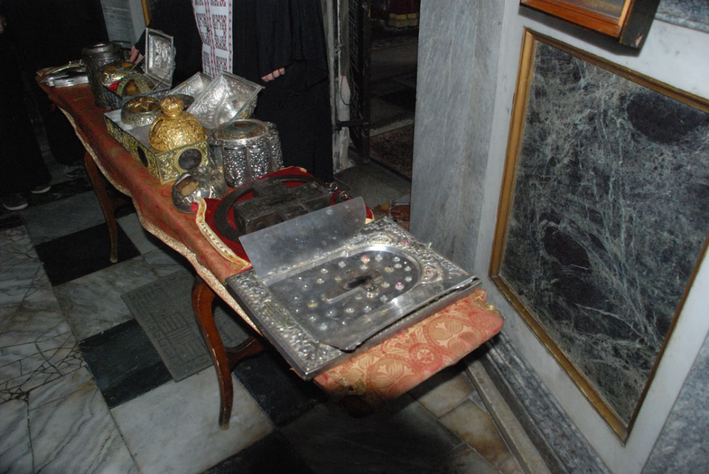 Sfintele Odoare ale Mănăstirii Marea Lavră / Foto: pemptousia.gr Odoarele Mănăstirii Marea Lavră