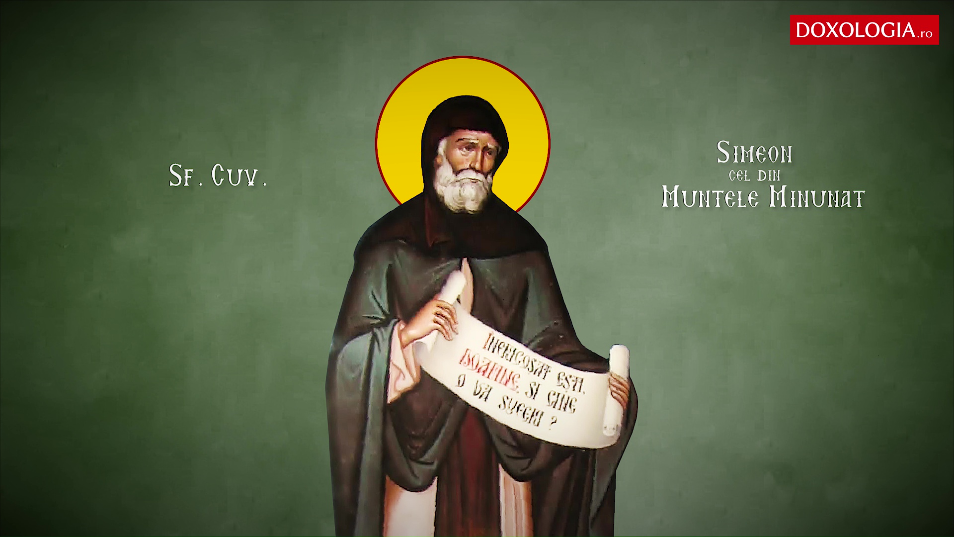 Sfântul Cuvios Simeon cel din Muntele Minunat Troparul Sfântului Cuvios Simeon cel din Muntele Minunat