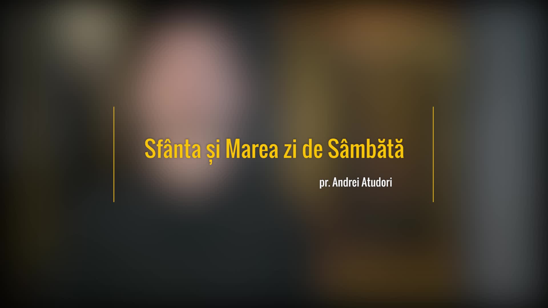 Sfânta și Marea zi de Sâmbătă Sfânta și Marea zi de Sâmbătă