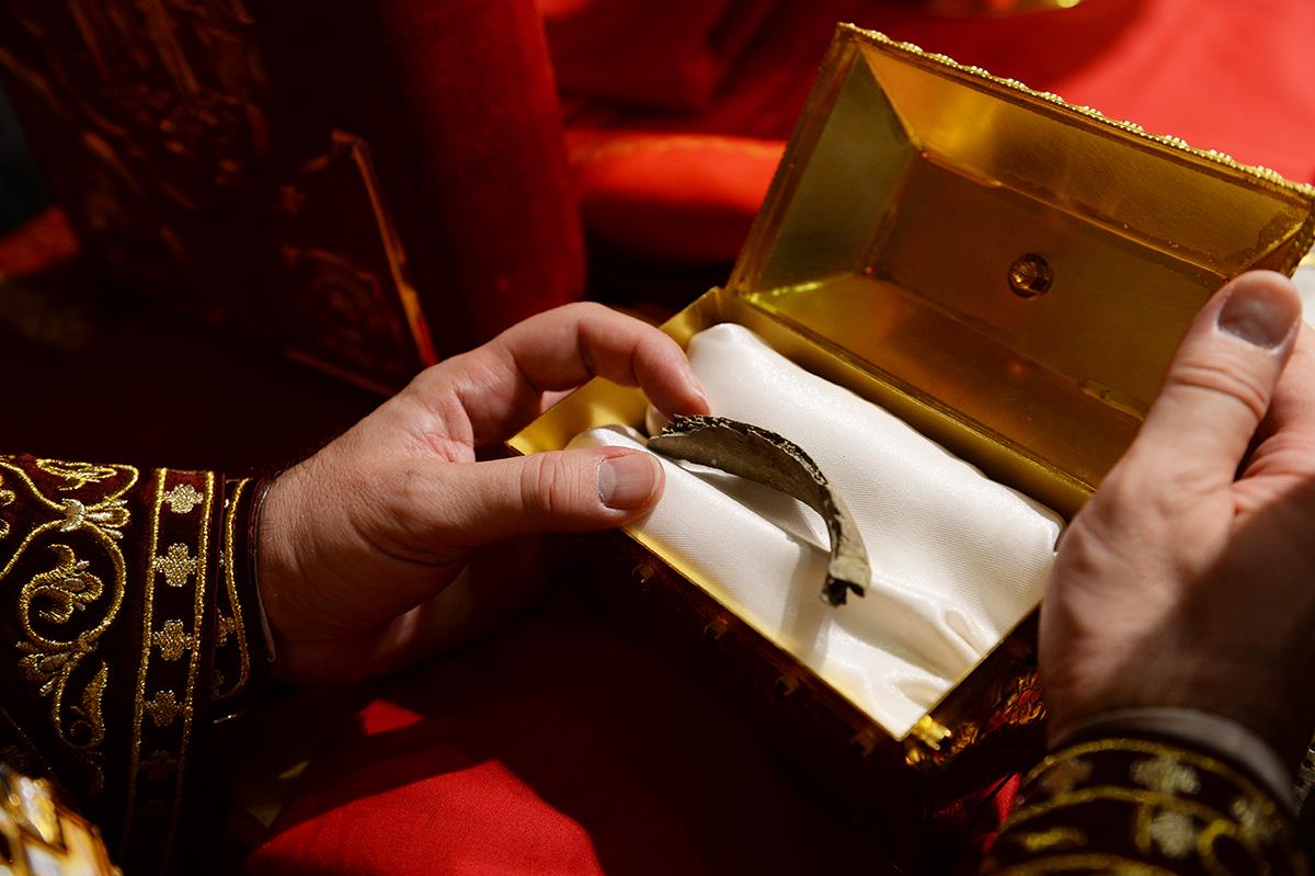 Foto: Facebook Yuri V Konyev (Foto) Moaștele Sfântului Ierarh Nicolae, păstrate în Italia de 930 de ani, au ajuns la Moscova