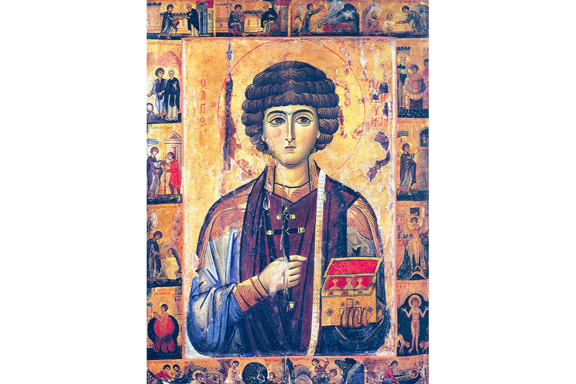 Icoana Sfântului Pantelimon din Mănăstirea „Sfânta Ecaterina”, Sinai Icoana Sfântului Pantelimon din Mănăstirea „Sfânta Ecaterina”, Sinai