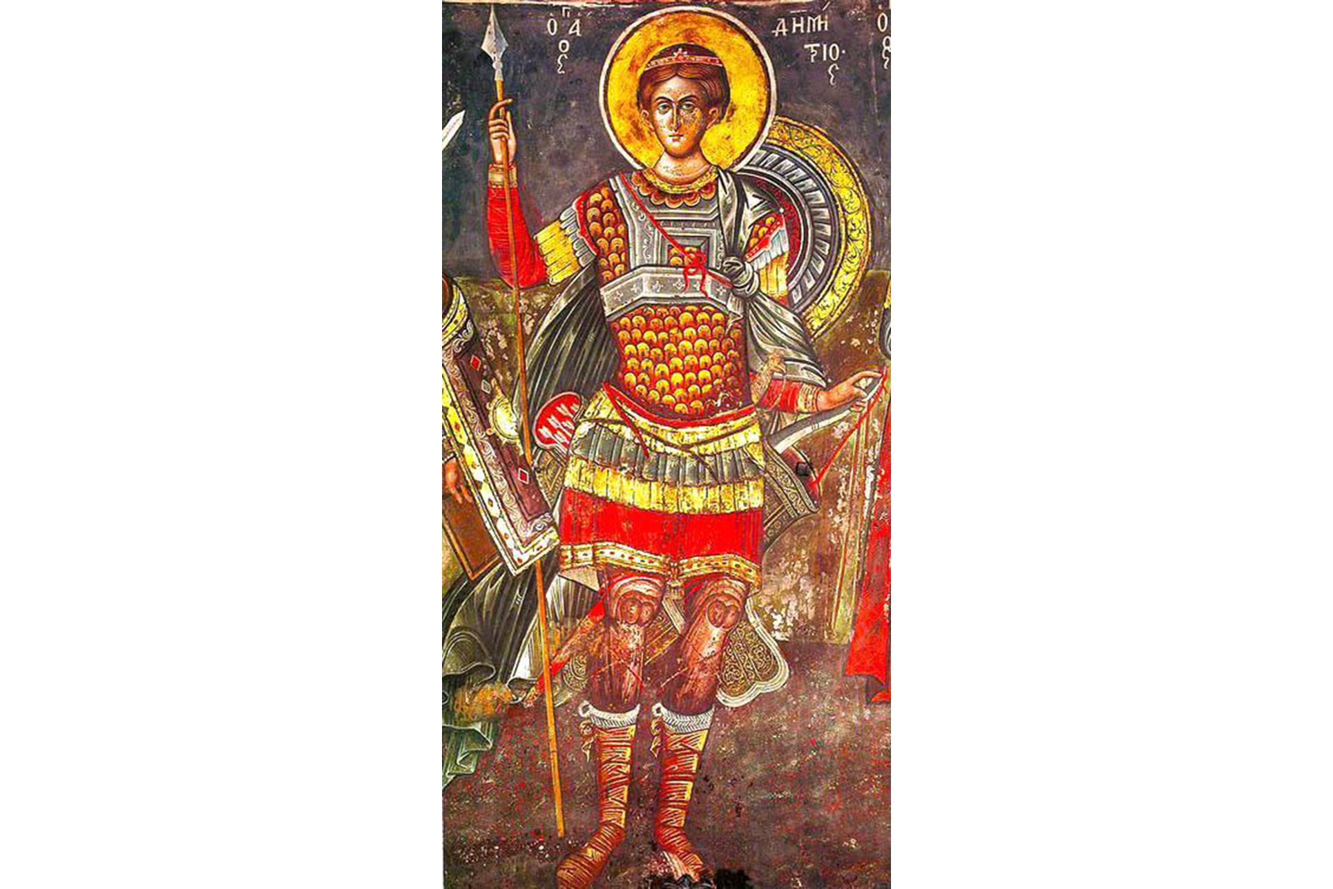 Ce simbolizează tunica roșie a Sfântului Dimitrie, Izvorâtorul de Mir? Sfântul Mare Mucenic Dimitrie, Izvorâtorul de Mir