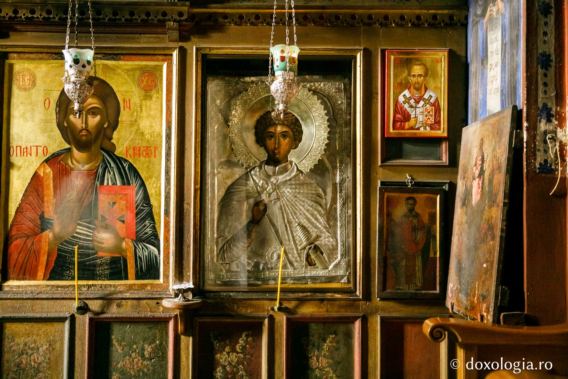 Icoana făcătoare de minuni a Sfântului Gheorghe „Faneromenos” / Foto: pr. Silviu Cluci Icoana făcătoare de minuni a Sfântului Gheorghe „Faneromenos”