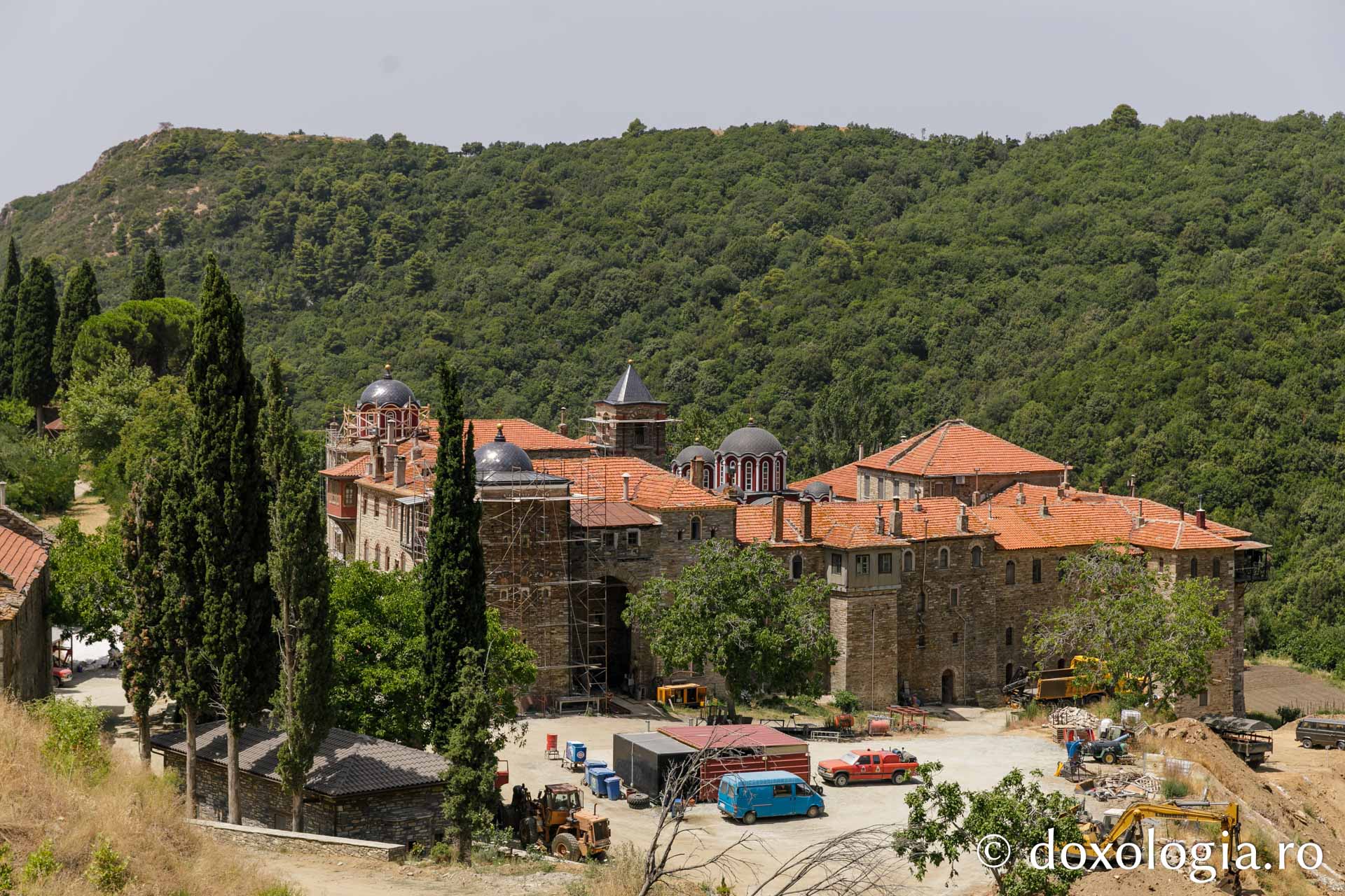 Mănăstirea Constamonitu – Athos / Foto: Pr. Silviu Cluci Mănăstirea Constamonitu