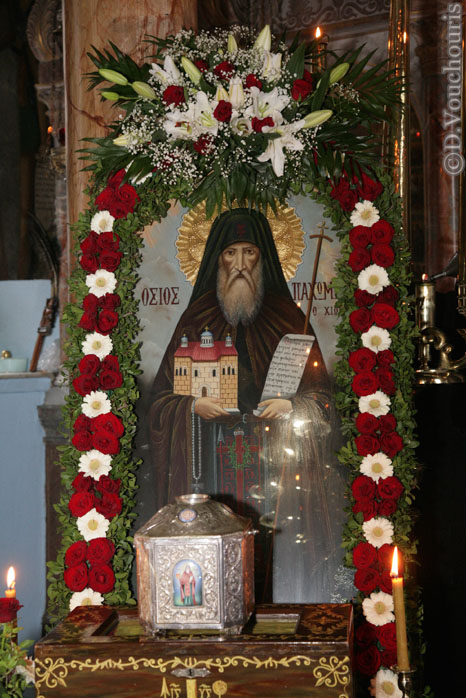 Moaștele Sfântului Cuvios Pahomie din Chios Moaștele Sfântului Cuvios Pahomie din Chios