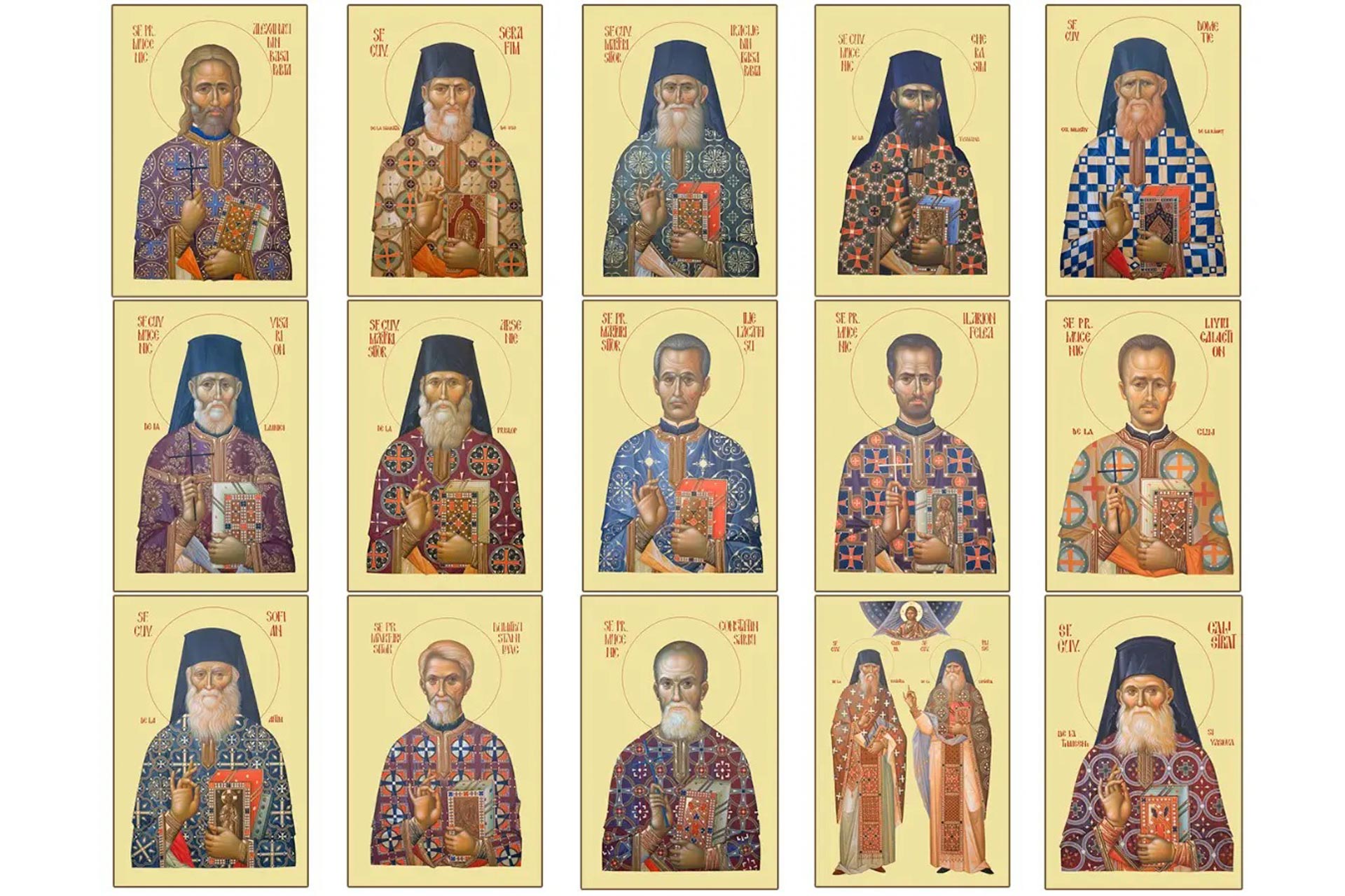 Cei 16 Sfinți Români nou canonizați Cei 16 Sfinți Români nou canonizați