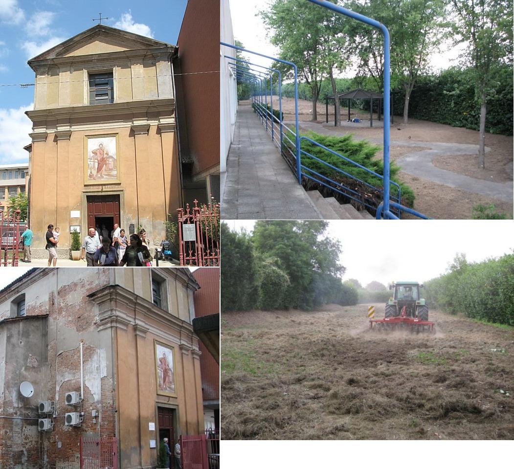 Parohia română ortodoxă Sfântul Ierarh Varlaam al Moldovei din Alessandria (Italia) - Piazzetta Andrea Bini, 5, 15121 Alessandria
	În imagine este prezentată biserica unde au loc slujbele religioase în prezent, precum și terenul pe care se va construi viitoarea biserică cu hramul „Sfântul Ierarh Varlaam al Moldovei”. Parohia română ortodoxă Sfântul Ierarh Varlaam al Moldovei din Alessandria (Italia)
