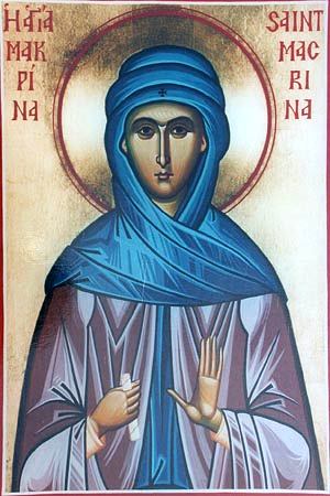 Sfânta Cuvioasă Macrina, sora Sfântului Vasile cel Mare Sfânta Cuvioasă Macrina, sora Sfântului Vasile cel Mare