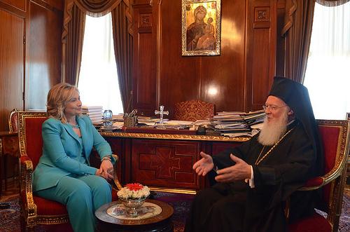Secretarul de Stat American Hilary Clinton în vizită la Patriarhia Ecumenică