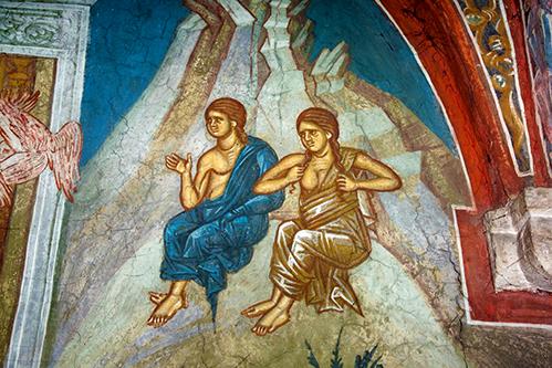 "Plângerea lui Adam şi a Evei" - Mănăstirea Decani, Serbia Gânduri la început de Post