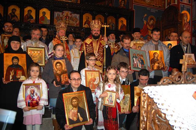 Procesiune cu sfintele icoane în Duminica Ortodoxiei la Stockholm