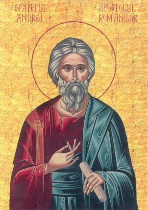 Viața Sfântului Apostol Andrei, cel Întâi Chemat, Ocrotitorul României