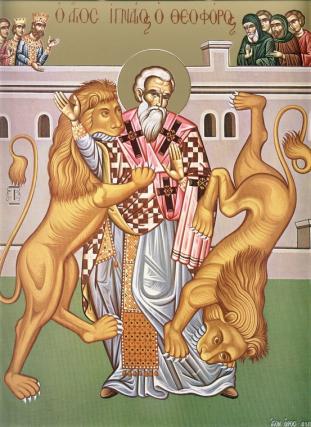 Viața Sfântului Sfințit Mucenic Ignatie Teoforul, Episcopul Antiohiei