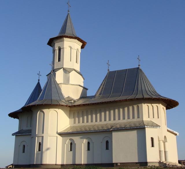 Doi ierarhi vor sfinţi biserica parohiei "Sfântul Ilie"-Şcheia, judeţul Suceava