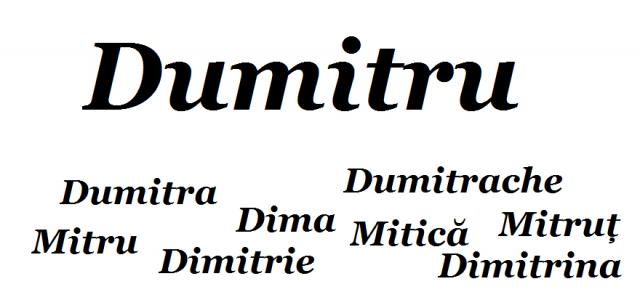 Semnificația numelui DUMITRU