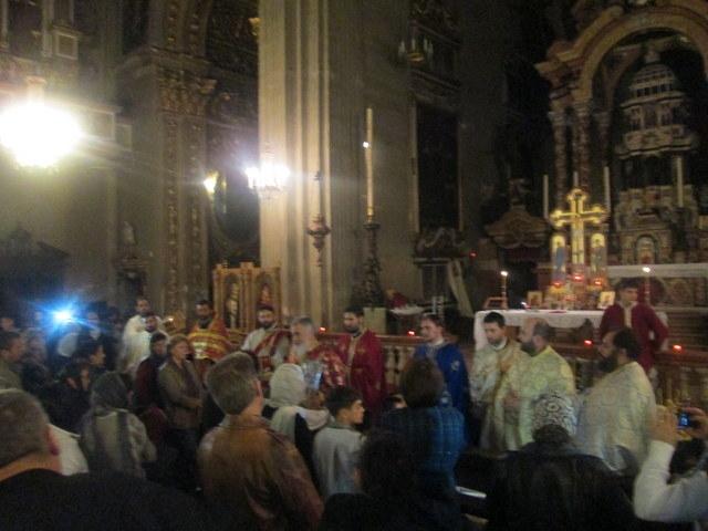 Sfântul Maslu la Parohia Sfintele Femei Mironosițe și Sfântul Serafim de Sarov din orașul Modena, Italia