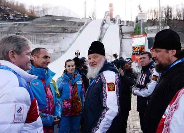 Patriarhul Chiril a vizitat parcul Jocurilor Olimpice de la Sochi