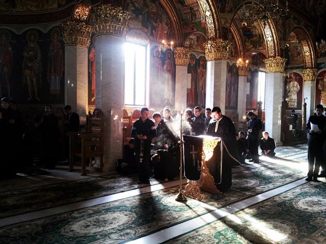 Slujba Canonului Sfântului Andrei Criteanul, la Seminarul Teologic de la Mănăstirea Neamţ