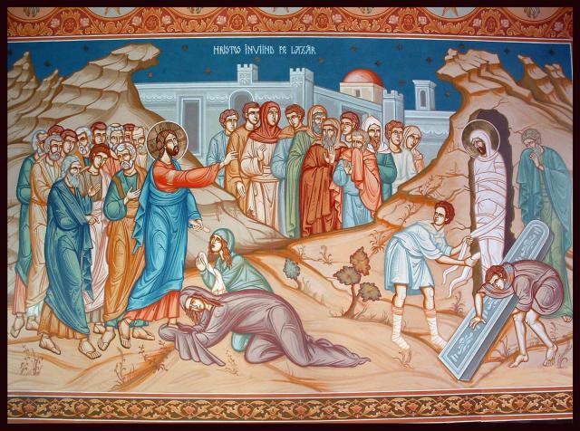 Mulţimea de la mormântul lui Lazăr aduce mărturie despre înviere