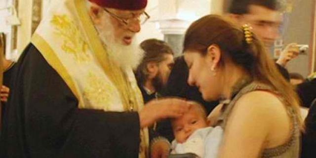 Preafericitul Ilie, Patriarhul Georgiei, a devenit naş pentru încă 600 de copii