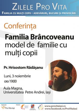 Familia Brâncoveanu, evocată în cadrul Zilelor Pro Vita