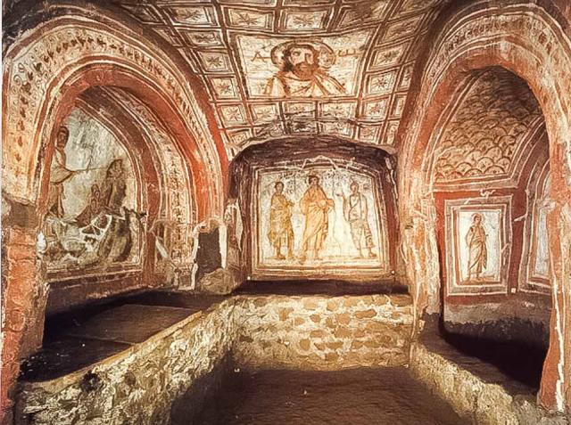 Catacombele Domitillei din Roma Catacombele Domitillei din Roma