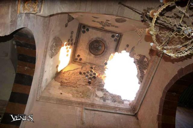 Biserică bombardată în Siria