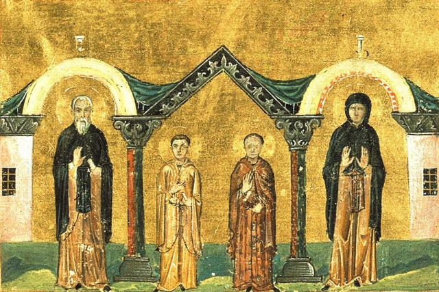 Sfântul Xenofont, soția și fiii săi