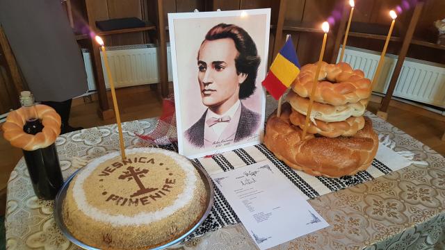 Mihai Eminescu pomenit la Schitul Vovidenia, la împlinirea a 167 de ani de la naștere