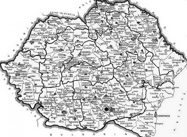 harta României mari