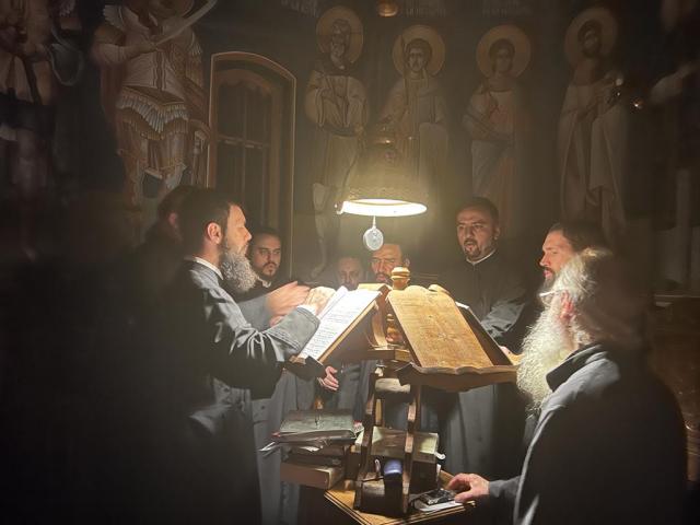 Corul preoțesc „Apostolii” a participat la sărbătoarea Sfântului Mina de la Mănăstirea Sângeap-Basaraba