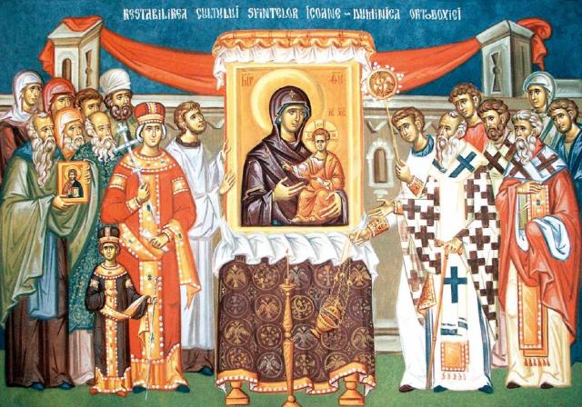 Restabilirea cultului sfintelor icoane - Duminica Ortodoxiei
