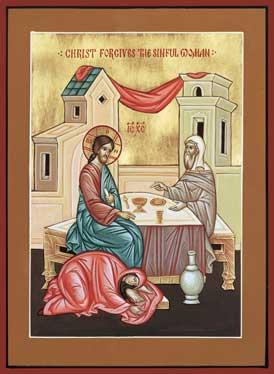 Sfânta și Marea zi Miercuri - femeia cea păcătoasă care a uns cu mir pe Domnul