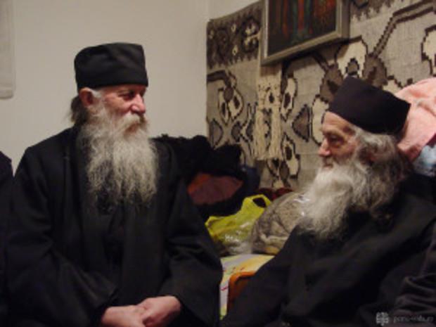 Părintele Ioanichie Bălan și Părintele Iustin Pârvu