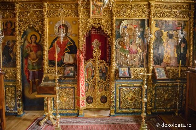 (Foto) Închinare la icoana Maicii Domnului „Cea care alăptează” de la Chilia Pateriţa din Muntele Athos 
