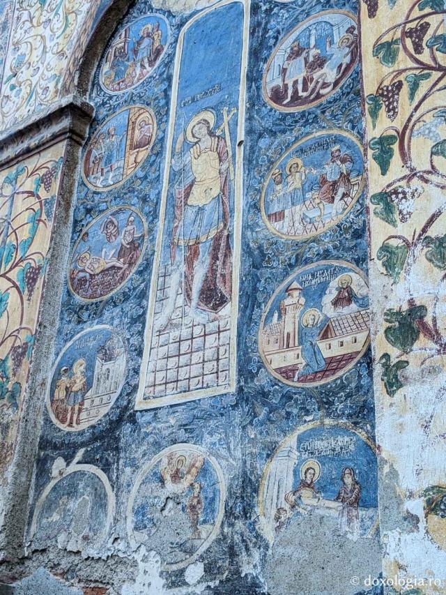 Pictură exterioară - Biserica „Cuvioasa Parascheva” din Rășinari