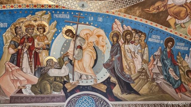 Frescă Învierea Domnului - Paraclisul „Sfântului Ierarh Leontie” de la Mănăstirea Bogdana