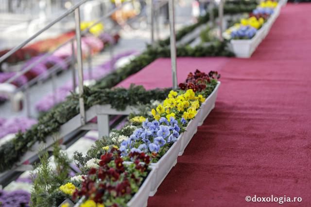 Veșmânt de flori pentru sărbătoarea Sfintei Parascheva / Foto: Oana Nechifor