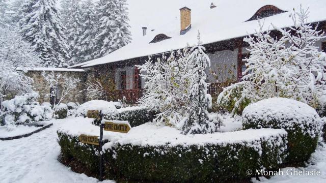  Prima zăpadă la Mănăstirea Sihăstria 
