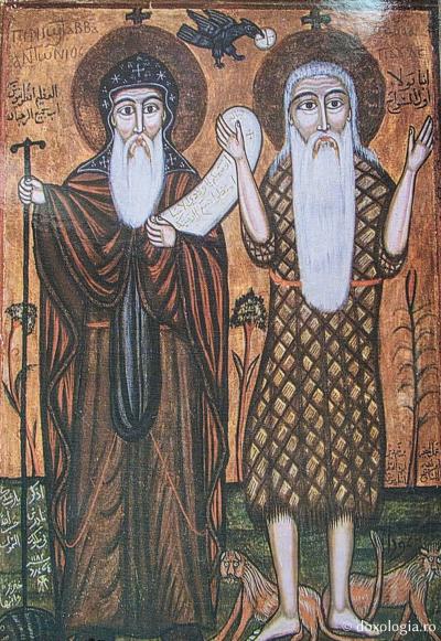 Sfântul Cuvios Antonie cel Mare și Sfântul Cuvios Pavel Tebeul Sfântul Cuvios Antonie cel Mare și Sfântul Cuvios Pavel Tebeul