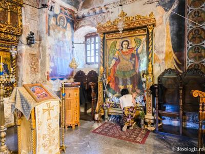 Icoana Sfântului Arhanghel Mihail de la Mănăstirea Tharri din Insula Rodos / Foto: Magda Buftea Icoana Sfântului Arhanghel Mihail de la Mănăstirea Tharri din Insula Rodos
