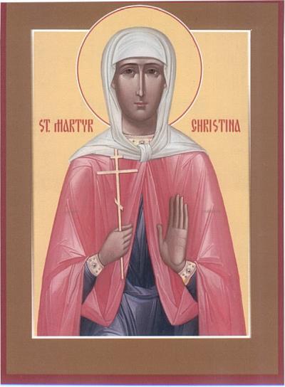 Sfânta Mare Muceniță Hristina Sfânta Mare Muceniță Hristina