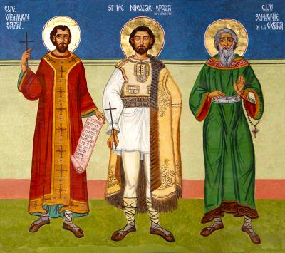 Sfinții Mărturisitori Visarion Sarai, Nicolae Oprea și Sofronie de la Cioara