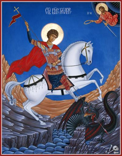Sfântul Mare Mucenic Gheorghe, Purtătorul de biruință Sfântul Mucenic Gheorghe