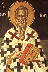 Sfântul Sfințit Mucenic Policarp, Episcopul Smirnei Sfântul Sfințit Mucenic Policarp, Episcopul Smirnei