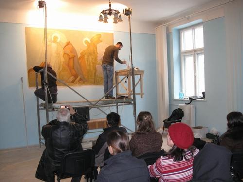 Atelier internațional de pictură la Facultatea de Teologie din Iași
